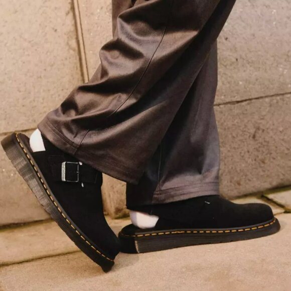 Dr. Martens Jorge II Faux Fur Lined Suede Slingback Mules MSRP$180 WARM & COMFY main image 12